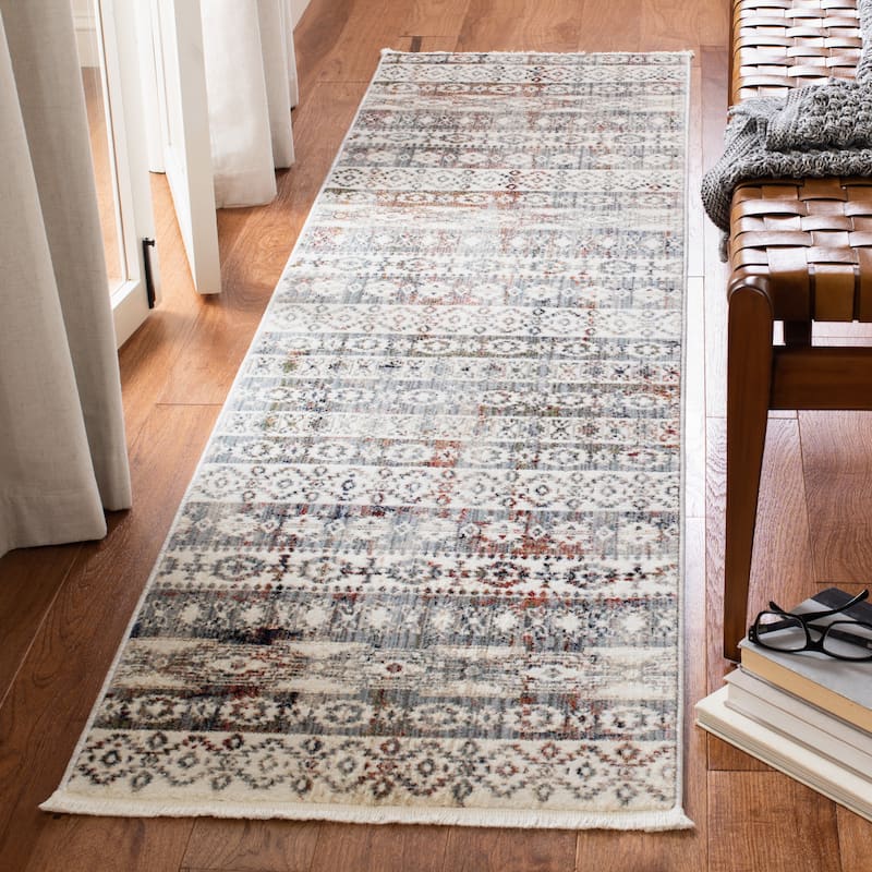 SAFAVIEH Herat Kellie Traditional Rug - 2' x 8' Runner - Ivory/Rust