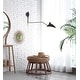 preview thumbnail 16 of 14, Frank 35" Iron Retro Swing LED Wall Sconce, White by JONATHAN Y - One