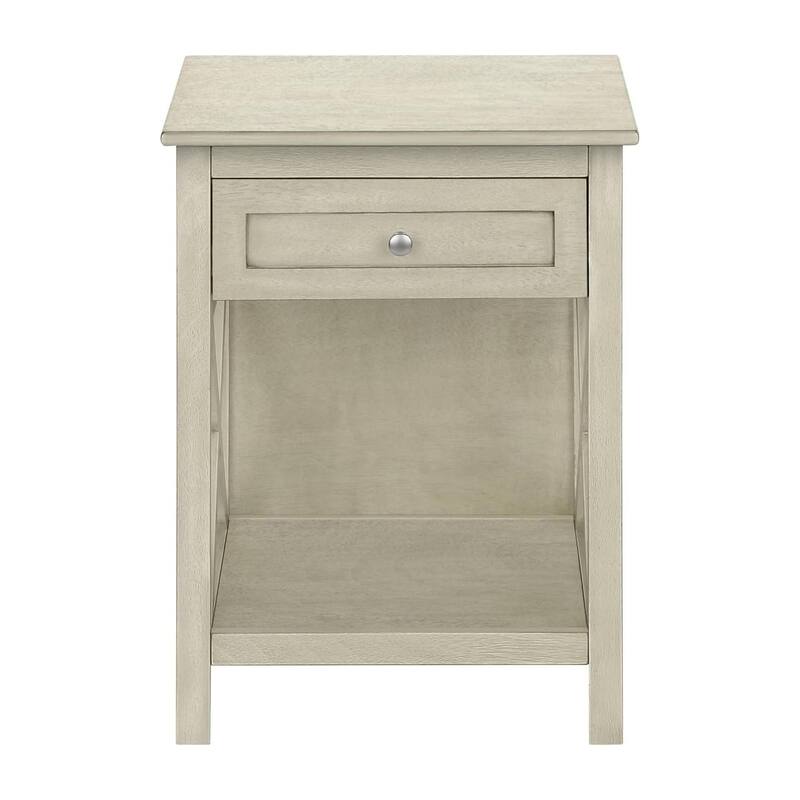 End Table Side Table with Drawer, Coffee Table Corner Table Lamp Table Dressing Table with Open Shelf