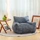 preview thumbnail 18 of 20, Oversized Bean Bag Chair, Lazy Floor Sofa Chair for Living Room and Bedroom Grey