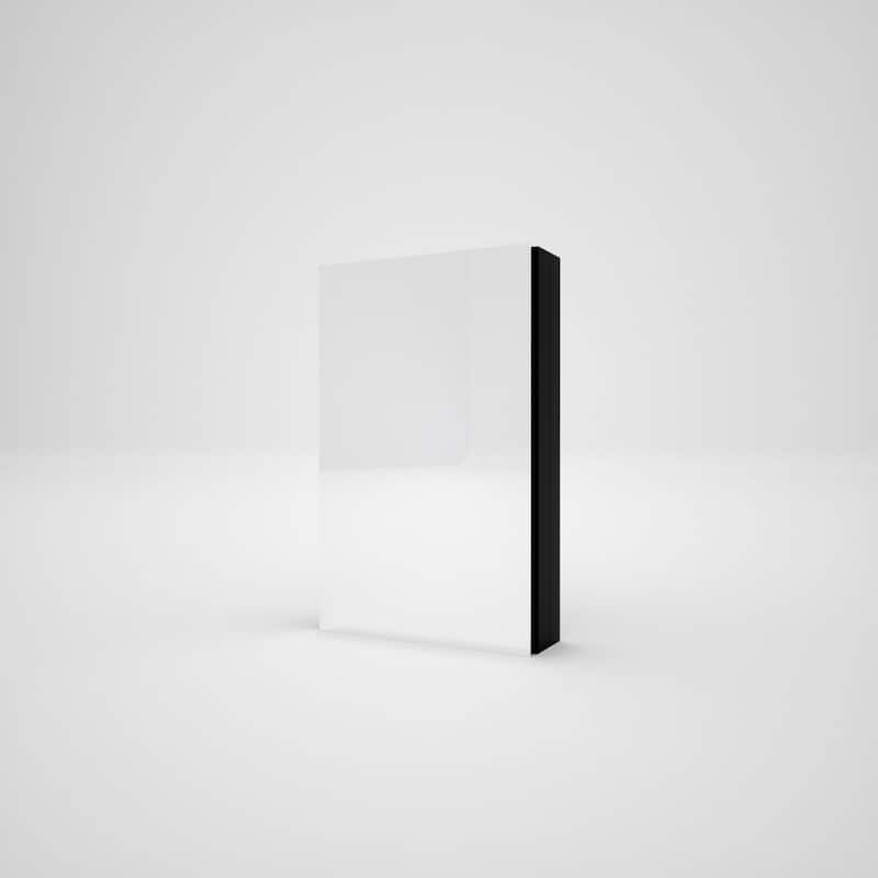 15" x 24" Rectangular Aluminum Surface Mount Medicine Cabinet with Mirror and Shelves - 15" x 24"
