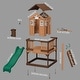 preview thumbnail 14 of 12, Backyard Discovery Echo Heights Cedar Wooden Elevated Kids Playhouse - 6'3" x 10'0"