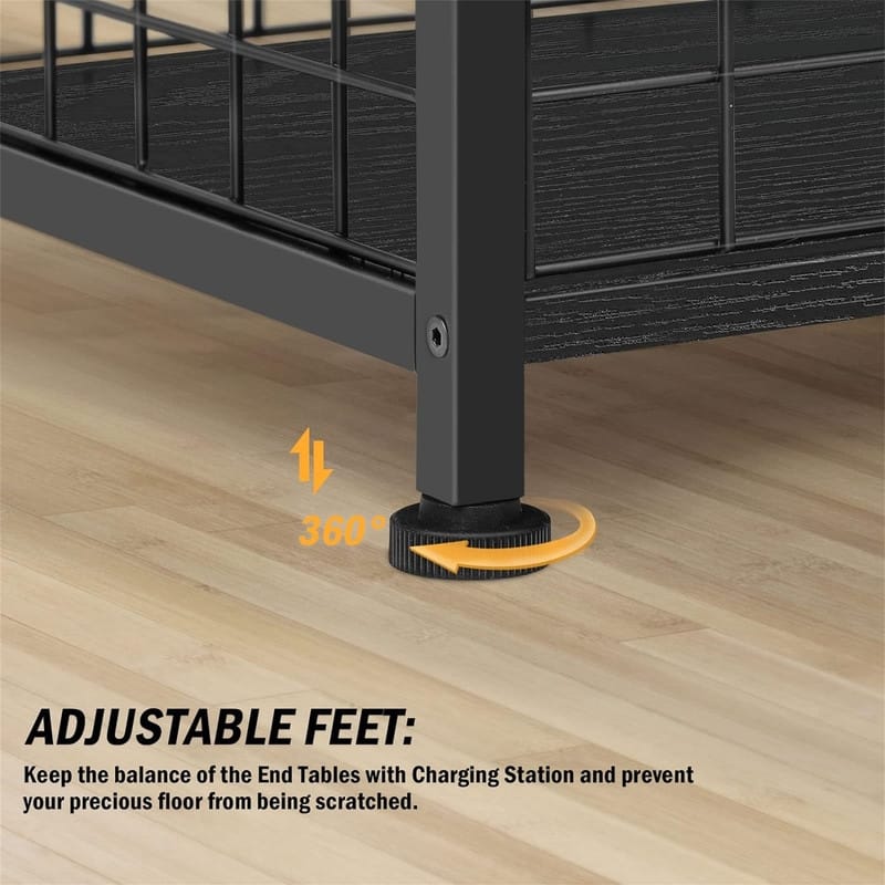 End Table with Charging Station
