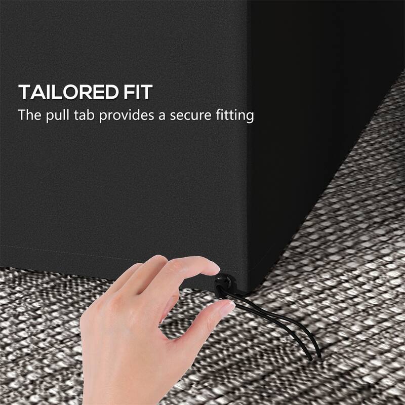 Dark Grey Oxford Fabric Swing Chair Cover with UV Protection and All-Weather Dust Debris Resistant - 94.5"L x 52.25"W x 72.75"H