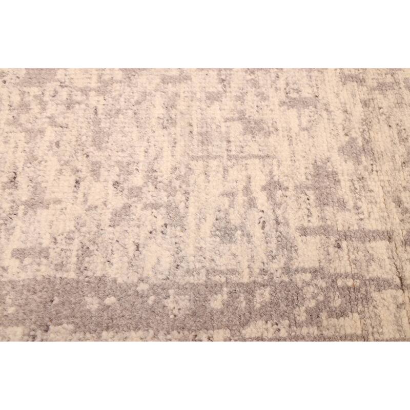 ECARPETGALLERY Hand-knotted Elysian Ivory Wool Rug - 6'0 x 8'11