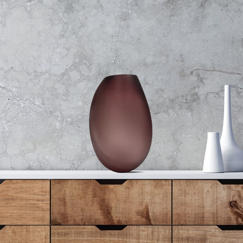 Premium Contemporary Glass Vase in Purple