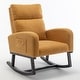 preview thumbnail 156 of 171, HOMYKA 28" Wide Rocking Chair for Nursery with Solid Wood Leg
