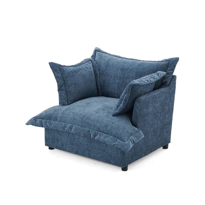39"W Oversized Upholstered Chenille Comfy Cloud Accent Armchair