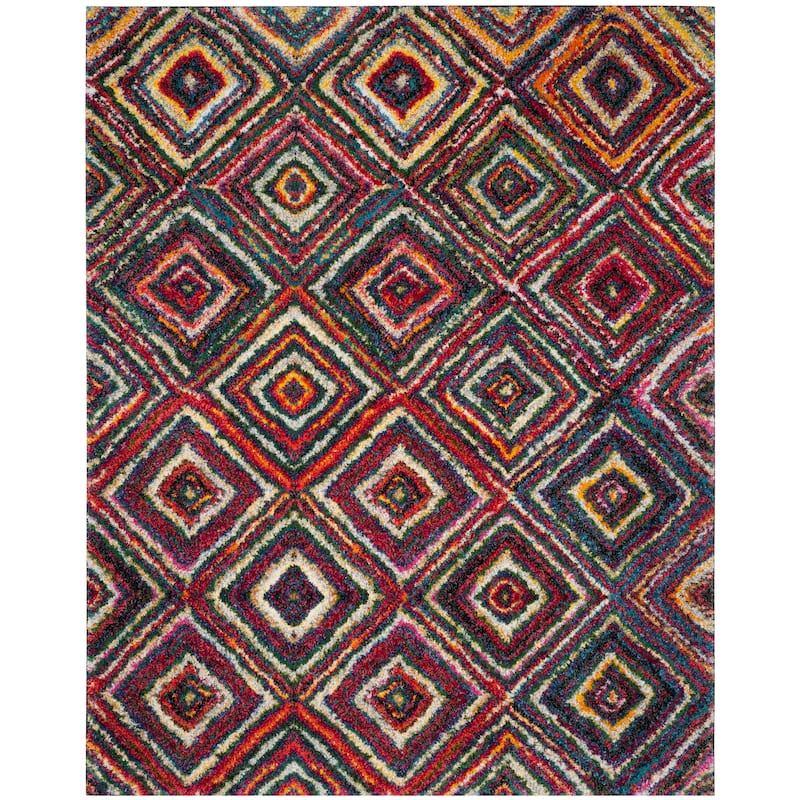 SAFAVIEH Fiesta Shag Antea Abstract Rug