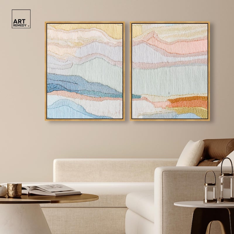 Gentle Breeze II Canvas Set of 2 by Art Remedy