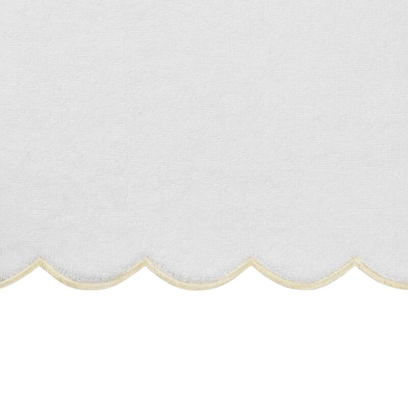 Authentic Hotel and Spa 100% Turkish Cotton ADORNIA Scallop Fingertip Towel Set