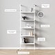preview thumbnail 69 of 81, Nathan James Theo 5-Shelf Ladder Bookcase Wood with Metal Frame