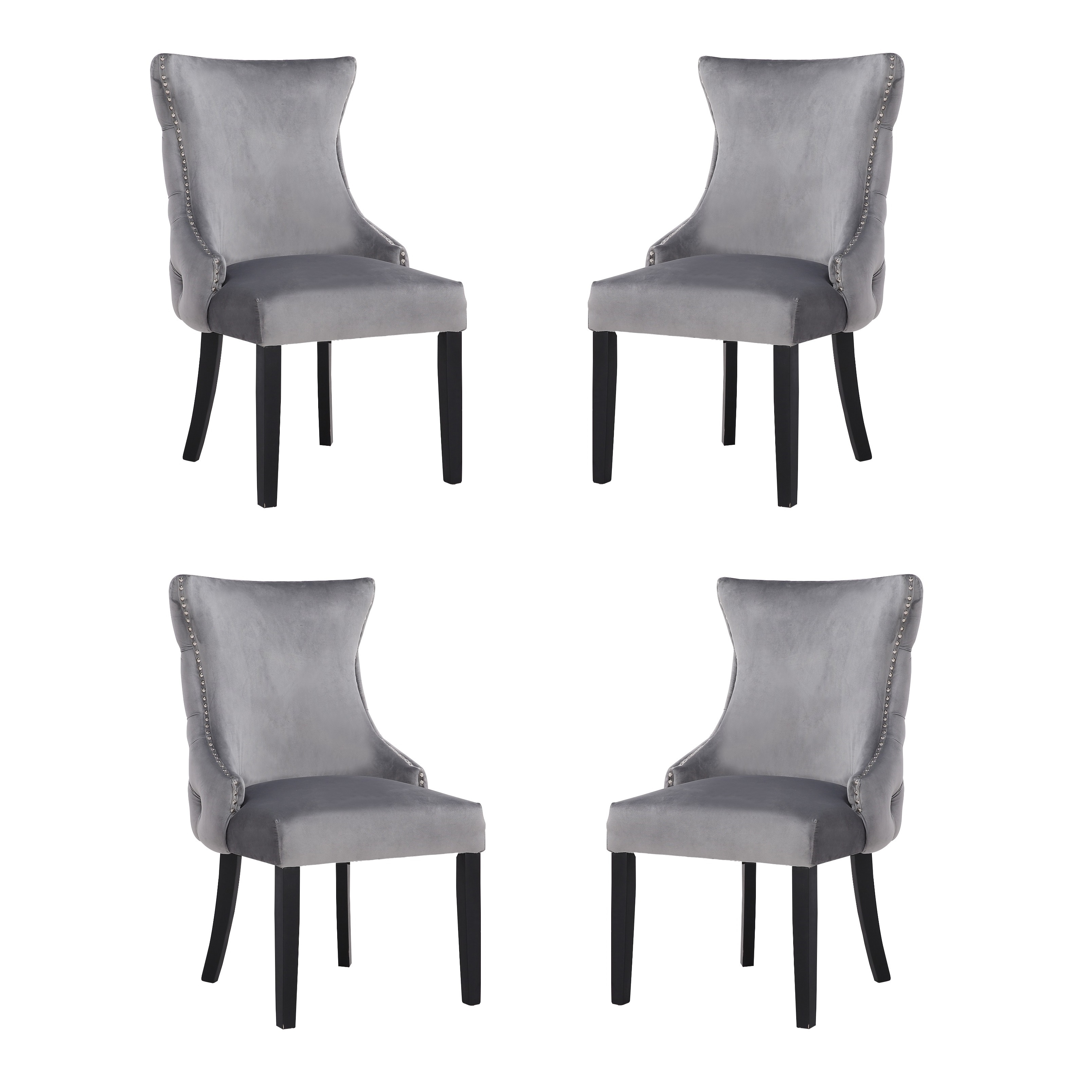 Stonefort tufted velvet upholstered dining chair cheap