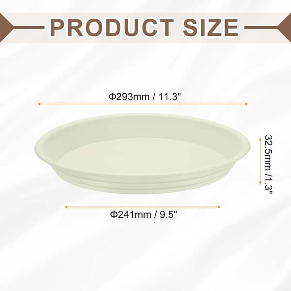 Plastic Plant Saucer Round Drip Trays Flower Pot Saucer Flower Base ...