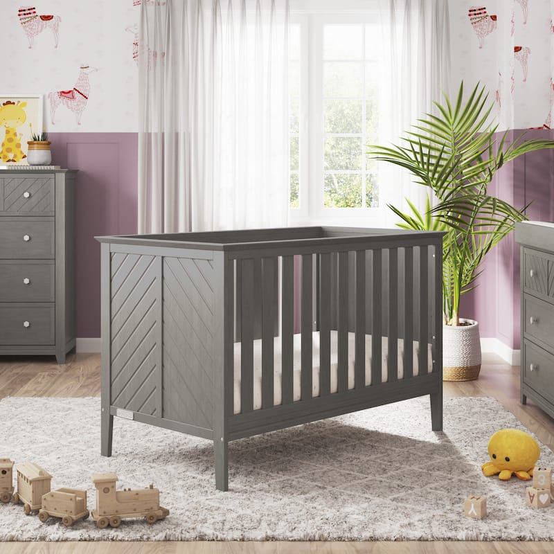 Child Craft Atwood 3-in-1 Convertible Crib - N/A - Lunar Gray