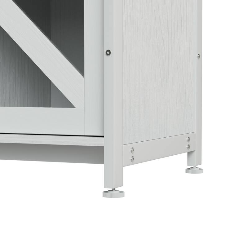 Anmytek 80 Gallon Heavy Duty Metal Aquarium Stand with Cabinet for Fish Tank Accessories Storage