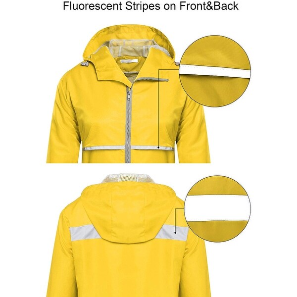 lightweight rain jacket with hood womens