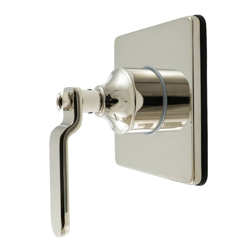 Whitaker Single-Handle Three-Way Diverter Valve with Square Trim Kit - Polished Nickel