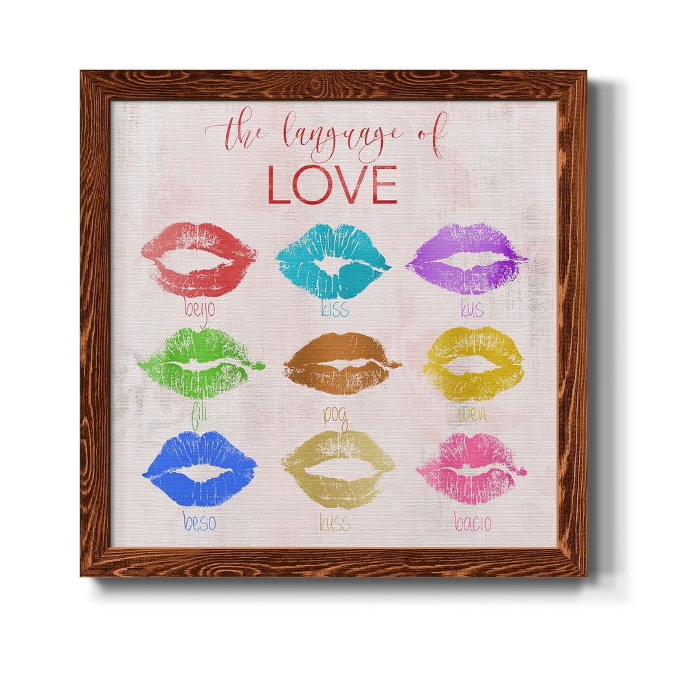 Rainbow Kiss-Premium Framed Canvas - Ready to Hang