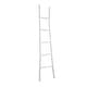 preview thumbnail 3 of 22, White, Brown or Black Wood Handmade Slanted Ladder with Wider Base and Ball Feet