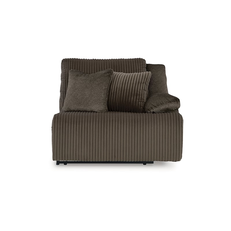 Signature Design by Ashley Top Tier Dark Brown 4-Piece Reclining Sectional with Chaise - 143" W x 74" D x 41" H