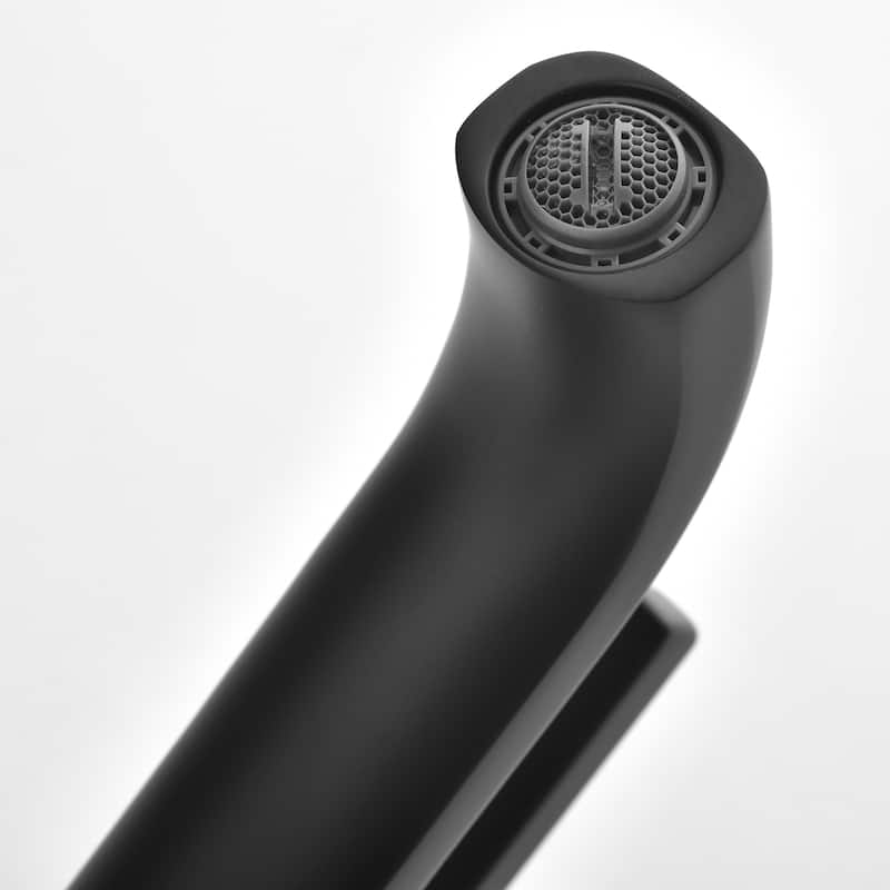 9 in.H Modern Matte Black/ Brushed Gold Single Handle Bathroom Faucet includes Hardware