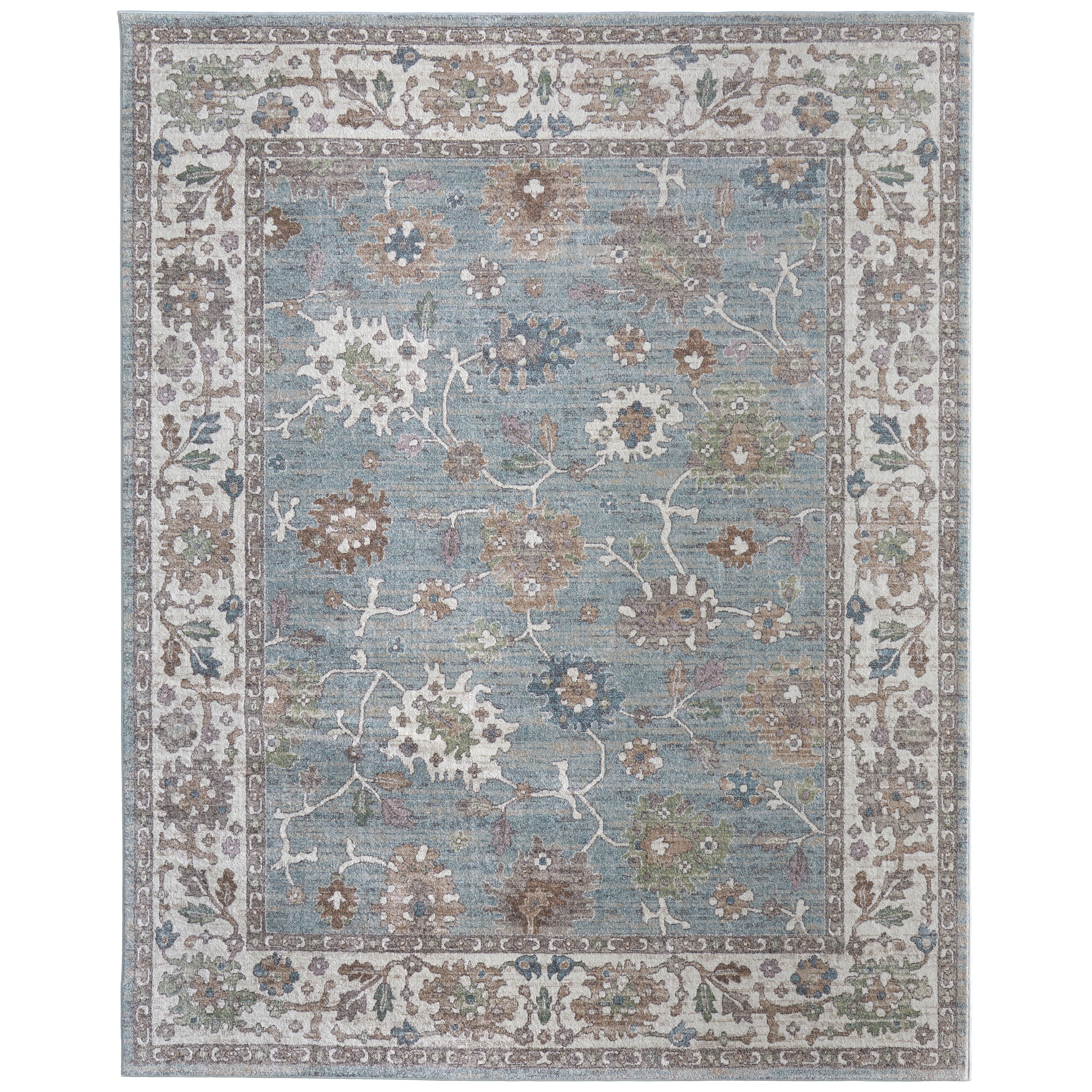 Grand Bazaar Welch Machine Made Floral & Botanical Transitional Area Rug