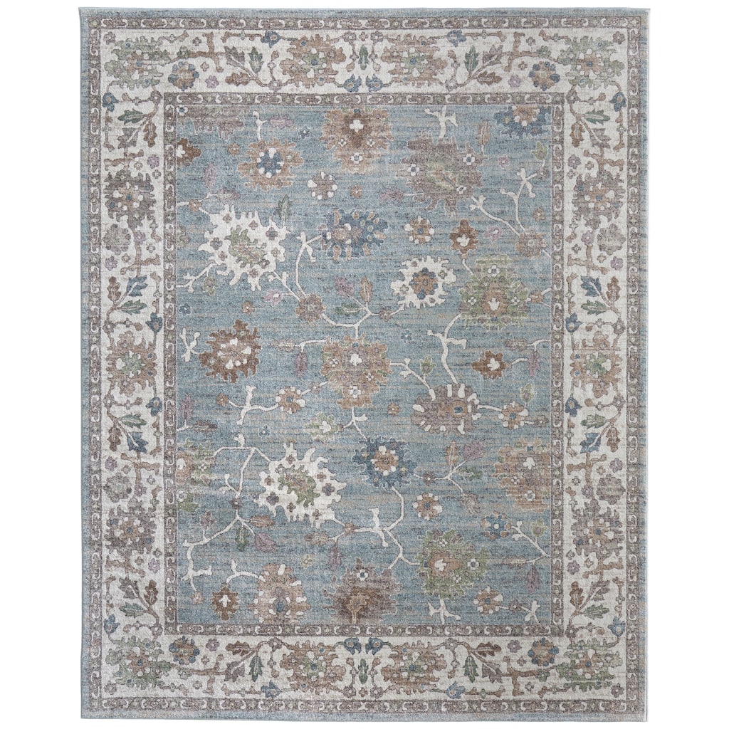 Grand Bazaar Welch Machine Made Floral & Botanical Transitional Area Rug