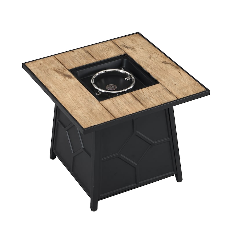 28-inch Square Fire Pit Table