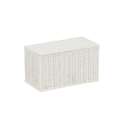 Household Essentials Wicker Basket with Lid