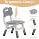 preview thumbnail 7 of 17, Height Adjustable Kids Table and 6 Chairs Set with Storage Box