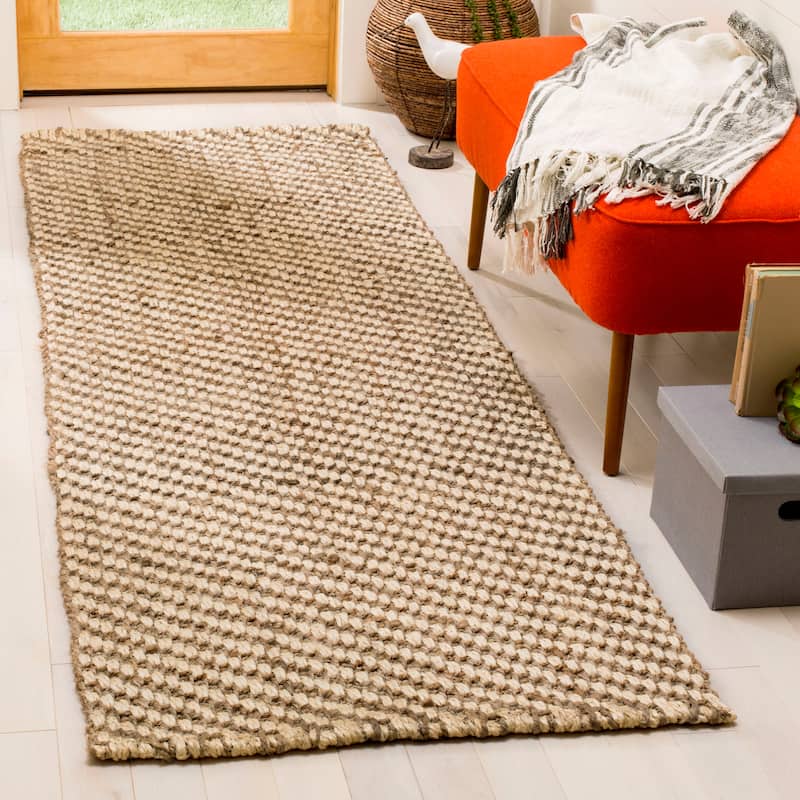 SAFAVIEH Handmade Natural Fiber Jorja Jute Rug - 2'6" x 8' Runner - Natural
