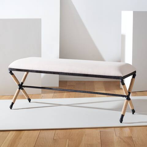SAFAVIEH Couture Carmelo Hemp Wrapped Bench