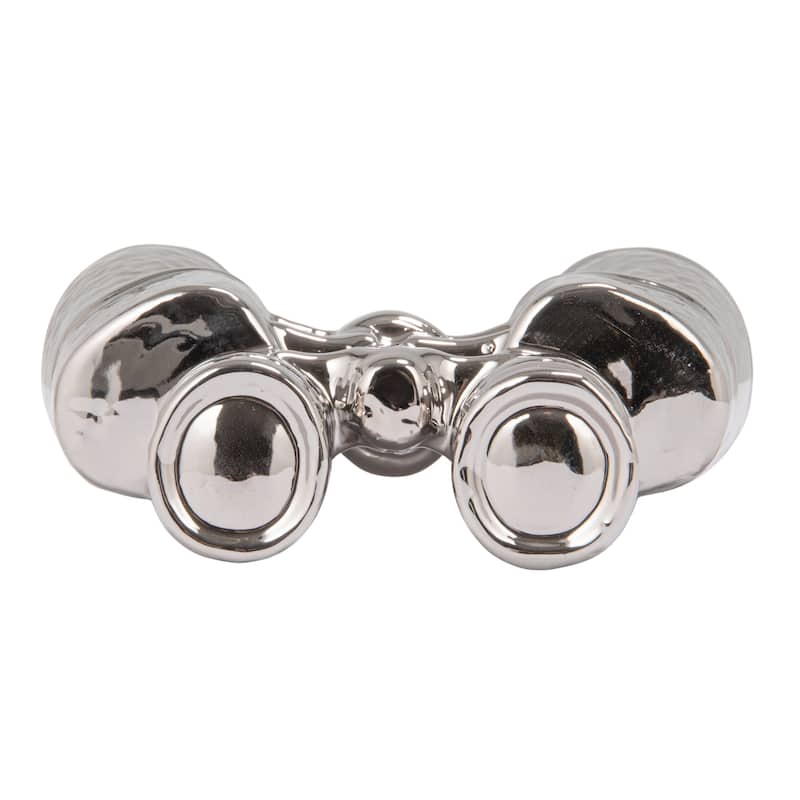 Stoneware Binoculars Décor - 7" L x 6" W x 2.25" H