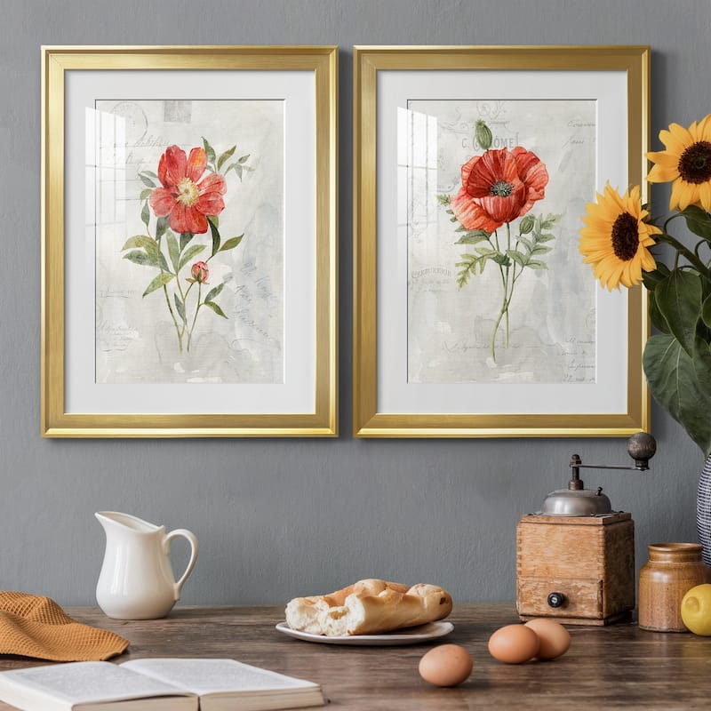 Linen Peony Premium Framed Print - Ready to Hang