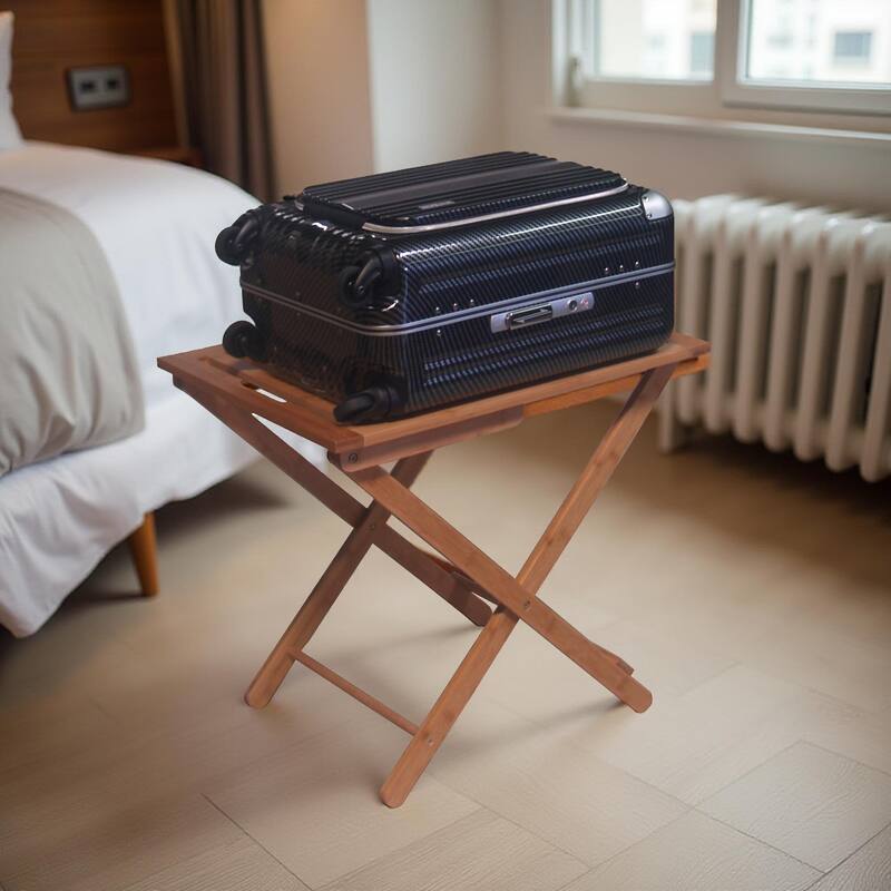 Bali Solid Bamboo Folding Luggage Rack