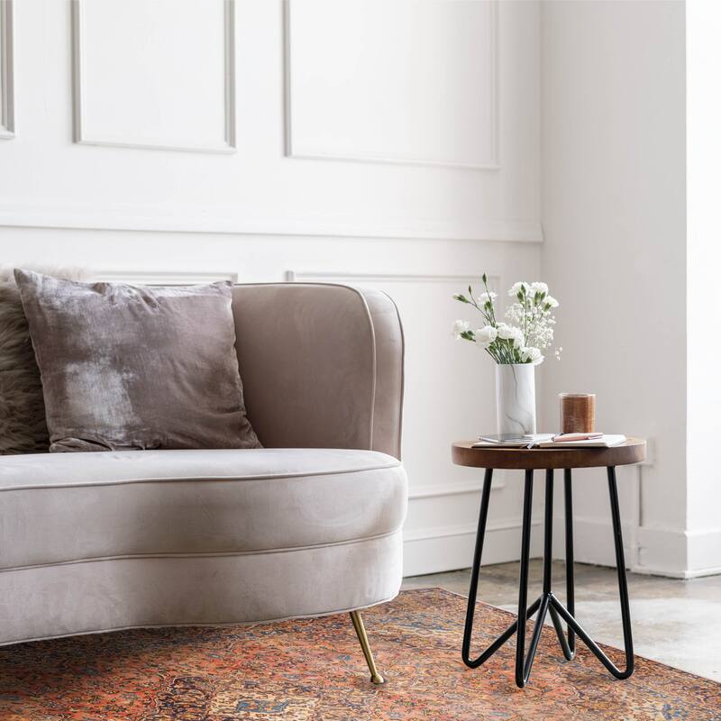 ECARPETGALLERY Hand-knotted Antalya Vintage Light Red Wool Rug - 7'7 x 11'10