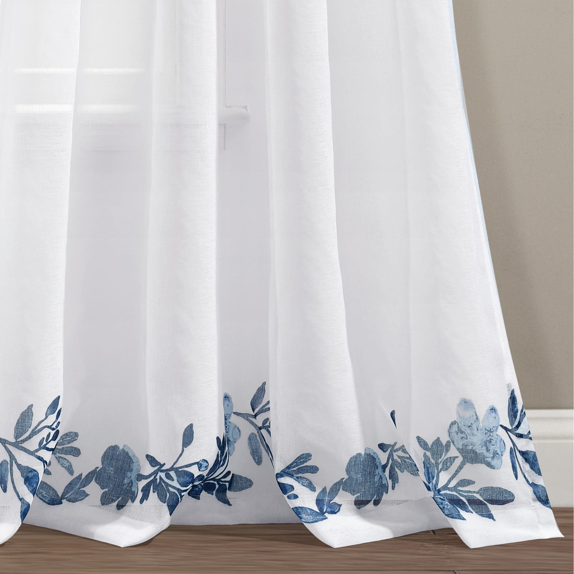 Lush Decor Tanisha Sheer Window Curtain Panel, 2-Piece Set - Bed