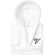 preview thumbnail 98 of 103, Sweet Kids 100% Polyester SUPER PLUSH Double Brushed Hooded Bathrobe with Black Script Monogram V - Large