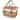 Picnic Time - Grande Canasta Beige Willow Wicker Basket with Red Lid - N/A