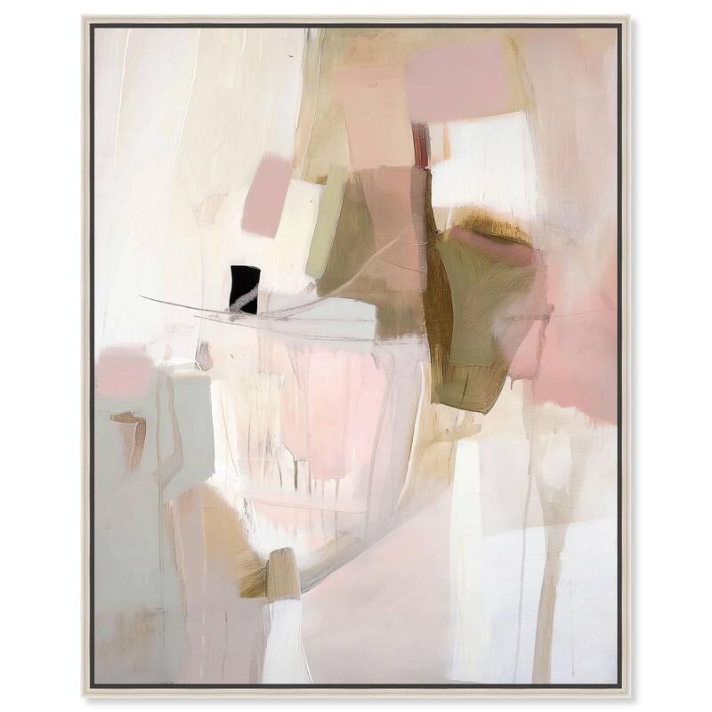 Pigment Flow I Canvas by Art Remedy - 30" x 36" - Silver