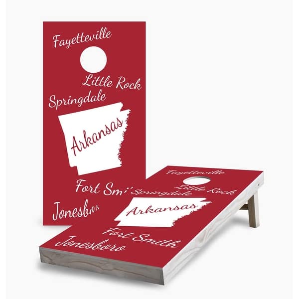 slide 2 of 7, Arkansas State Pride Cornhole Game (Choose Wraps or Boards) 2x4 Boards (24" x 48") - Include ALL Accessories