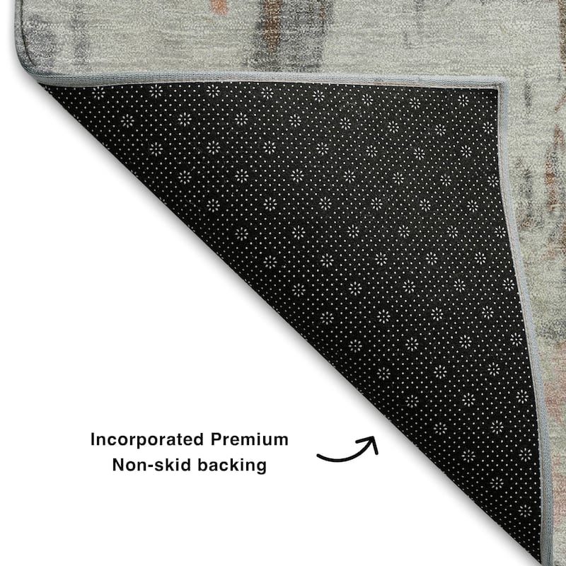 Premium Washable Super Soft Abstract Watercolor Mayfield Rug