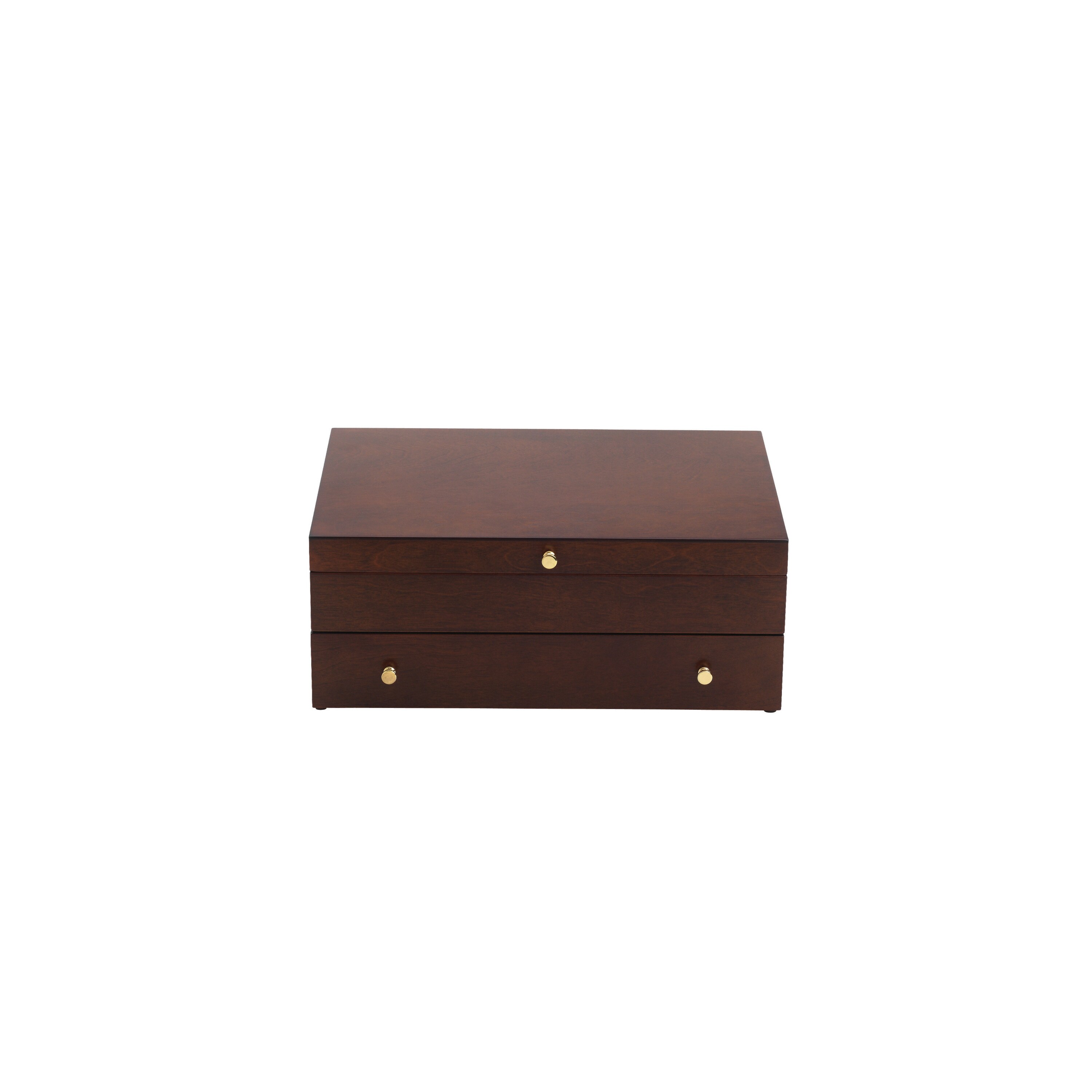 thumbnail image 2 of Lenox Mahogany Flatware Chest - Storage For 120 Utensils With Drawer 2 of 14