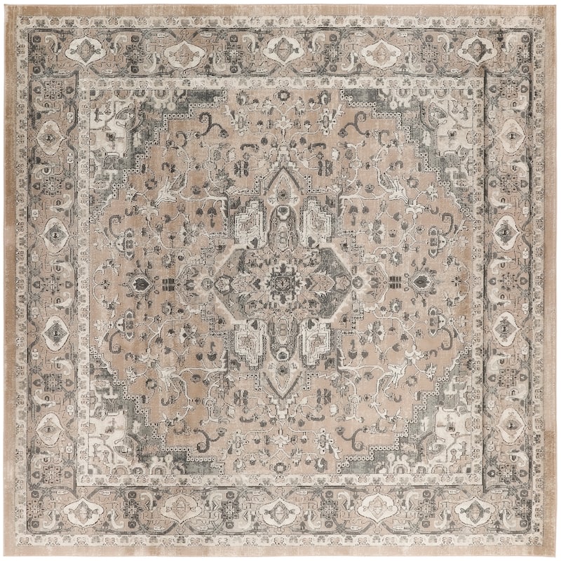 Nourison Quarry Indoor only Persian Area Rug. - 10'xSquare - Beige/Grey
