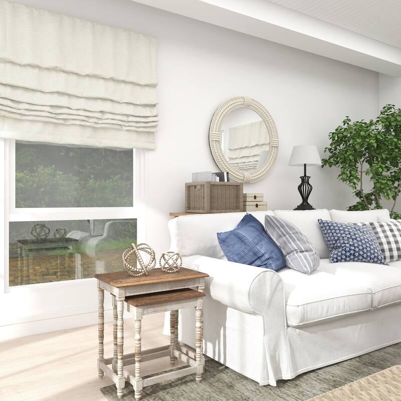 White Metal Handmade Beaded Geometric Decorative Sculpture (Set of 2)