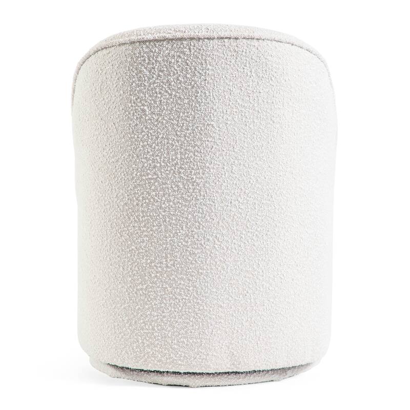 Furniture of America Dorimane Modern Boucle Chenille Round Dining Swivel Chair