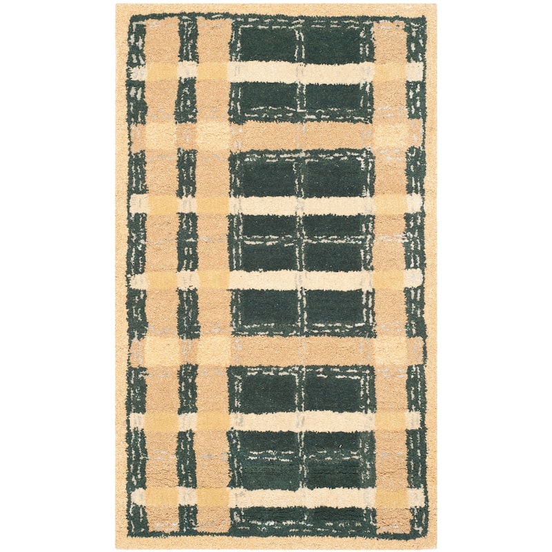 Martha Stewart by SAFAVIEH Colorweave Plaid Wool/ Viscose Rug