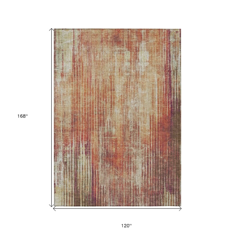 HomeRoots Striped Transitional Rectangle Outdoor Rug