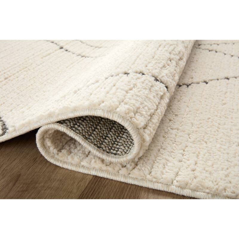 Alexander Home Vive Modern Abstract Diamond High-Low Area Rug